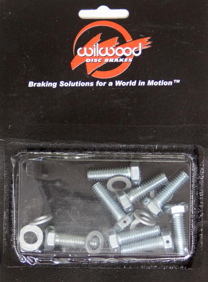 Brake Rotor Bolt Kit - 0.31-18 x 1.0 in. - Hex Head - Steel