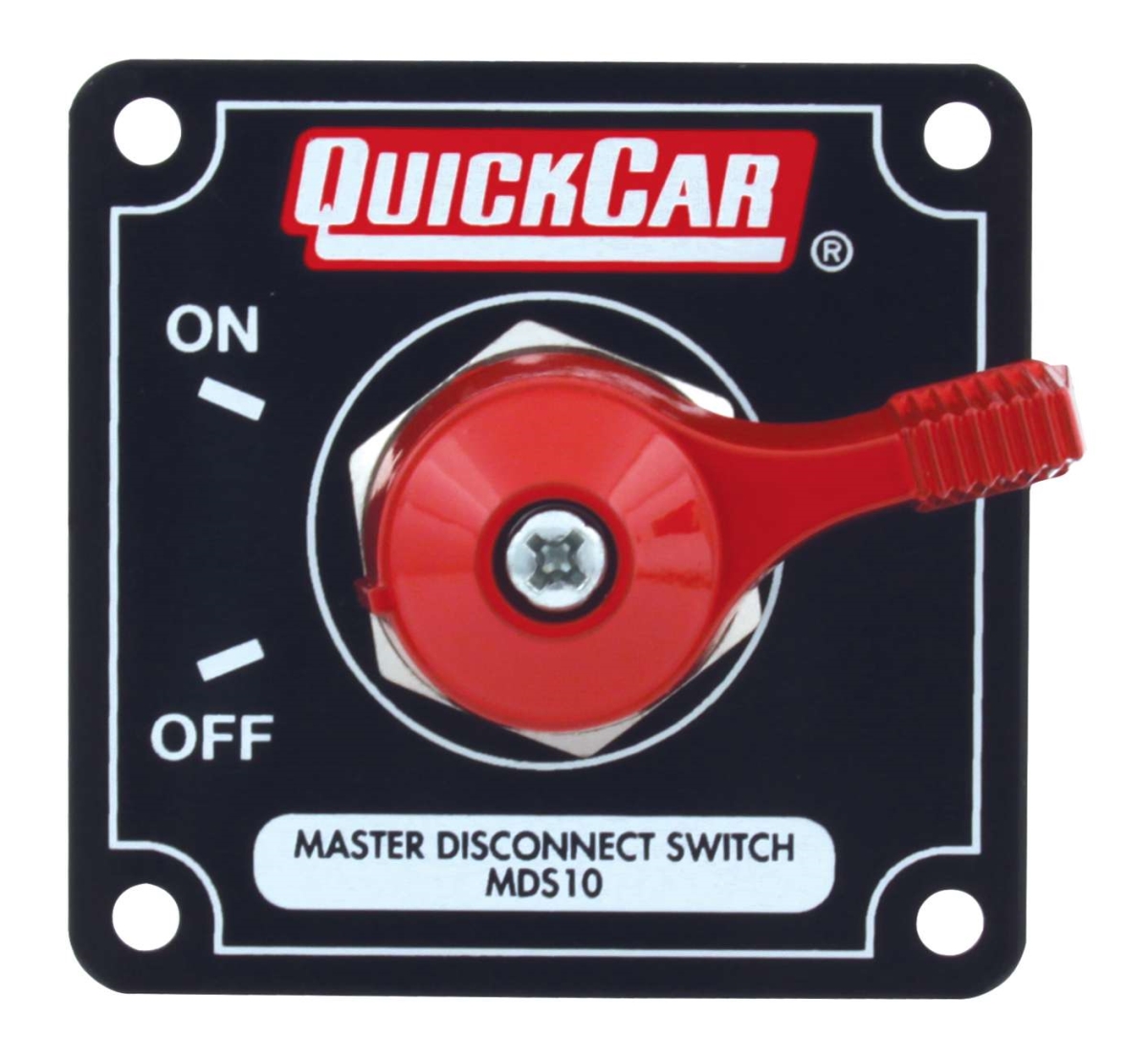 QRP55-011 Master Disconnect Switch - Solid Black Plate with Alternator Posts