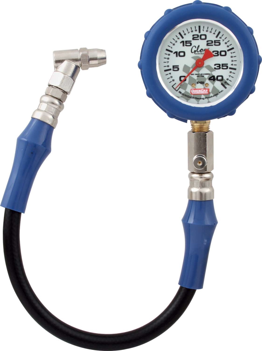 QRP56-042 0-40 PSI Glow-In-The-Dark Tire Pressure Gauge