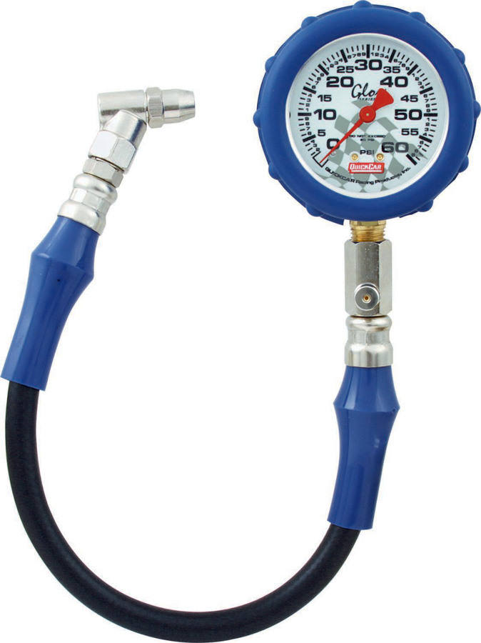 0-60 PSI Glow-In-The-Dark Tire Pressure Gauge