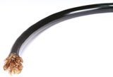 QRP57-104 Power Cable - 2 AWG - Black - 125 ft. Roll
