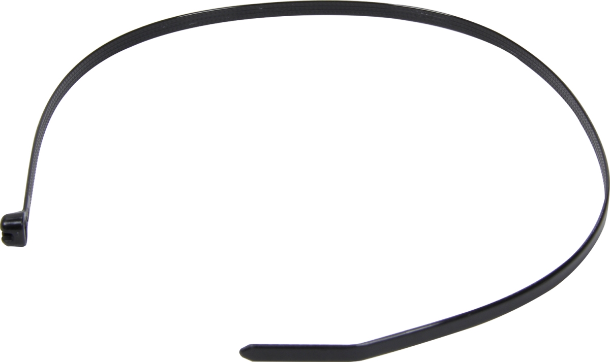 Cable Tie, 15 in L, Black, Nylon, 50 PK