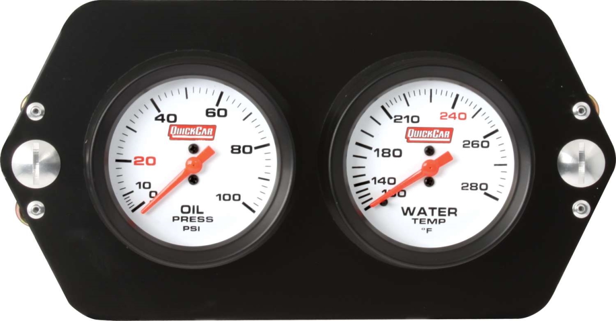 Pro Sprint Car 2 Gauge Dash Panel - OP-WT