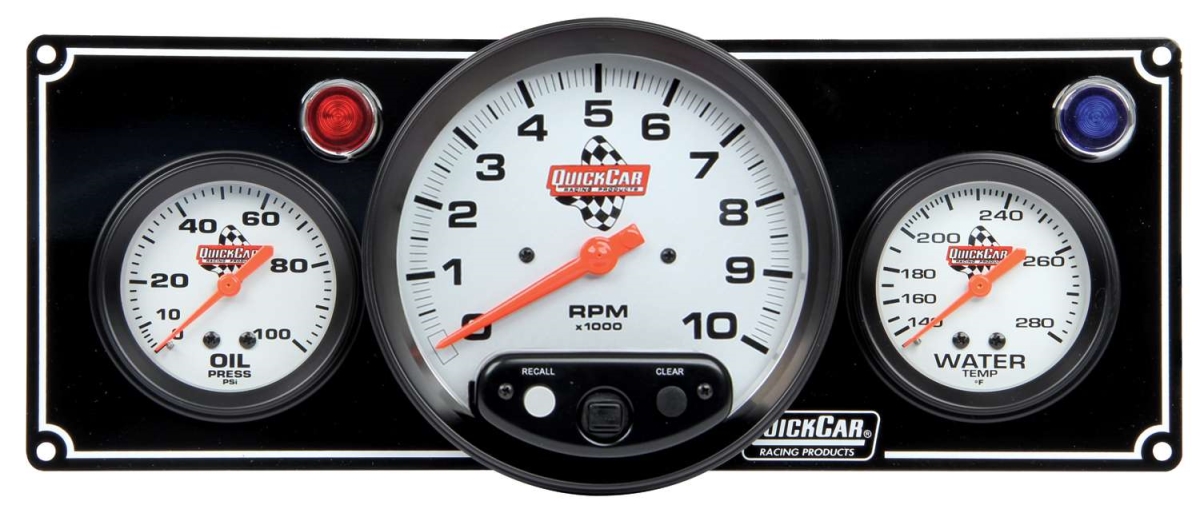 2-1 Gauge Panel with 5 in. Tach- OP-WT, Black