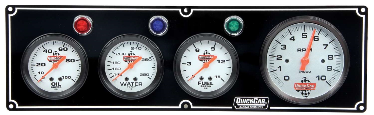 3-1 Gauge Panel with 3.37 in. Tach - OP-WT-FP, Black