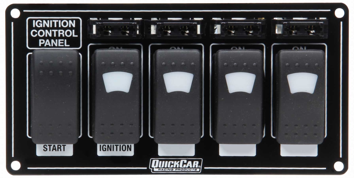 Ignition Panel with Rocker Switches Fuses & Lights
