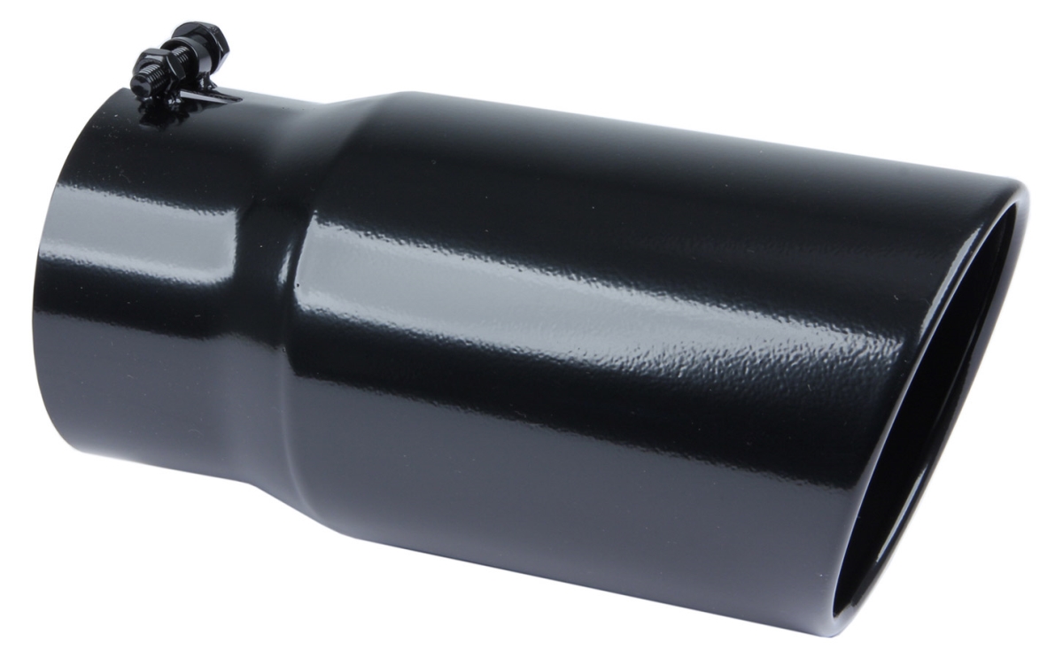 Monster Exhaust Tip Weld-On 5 in. Inlet 6 in. Outlet - 12 in., Black