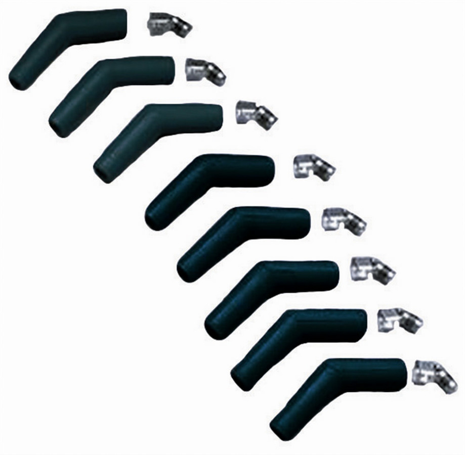 8 mm 135 deg Cable Products Spark Plug Boot & Terminal Kit - Black - Set of 8