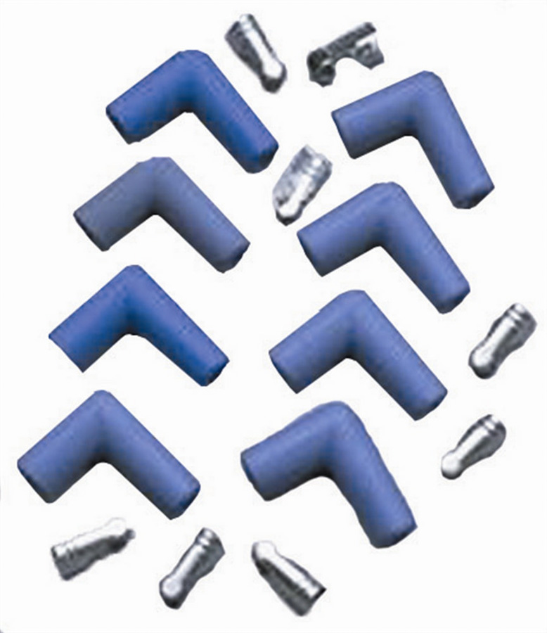 Spark Plug Boot & Terminal Kit - Spark Plug Wire Set - 90 deg - Blue