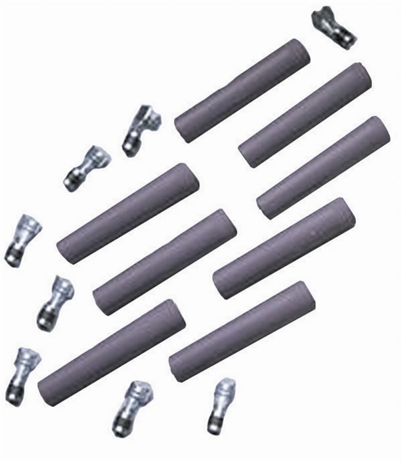 8 mm Gray Straight Cable Products Spark Plug Boot & Terminal Kit - Set of 8