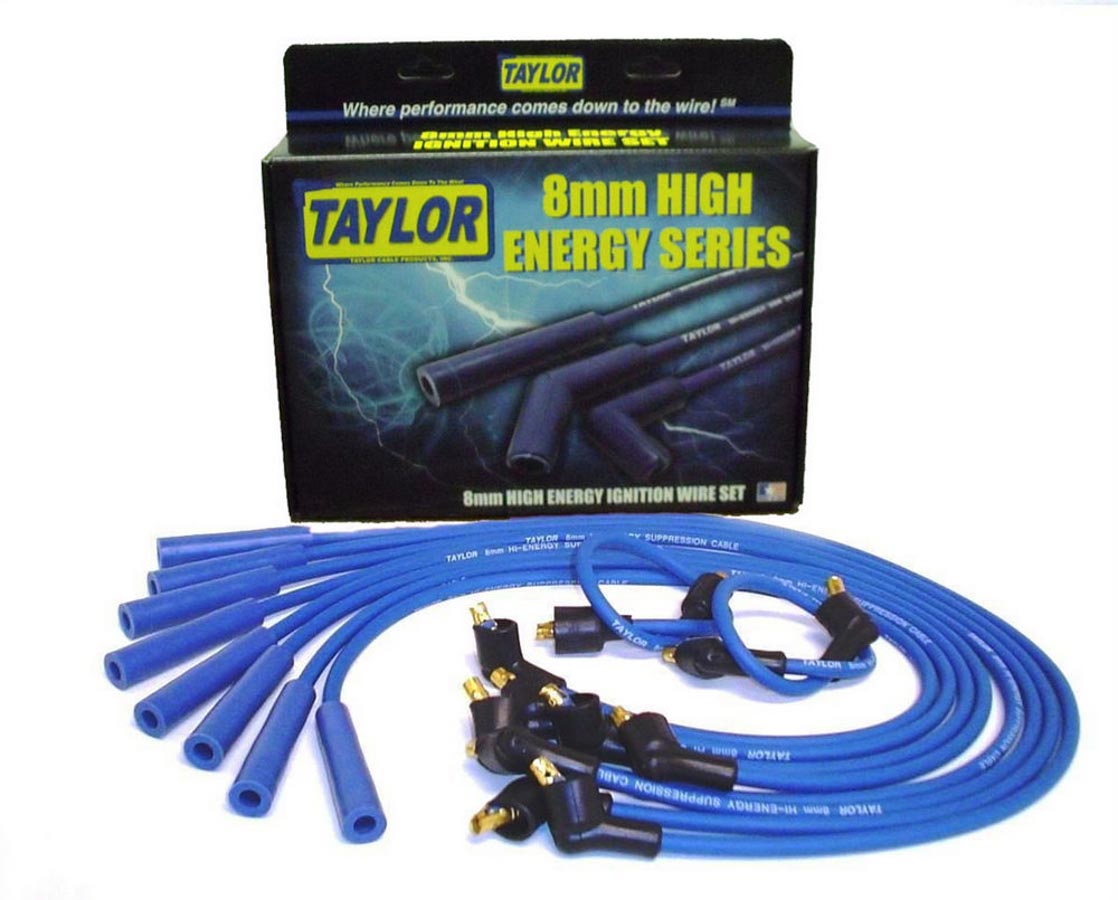 8 mm High Energy Ignition Wire Set - Custom Fit - Blue