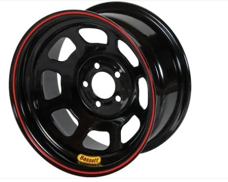 47SF2 14 x 7 in. D-Hole Backspace Wheel, Black