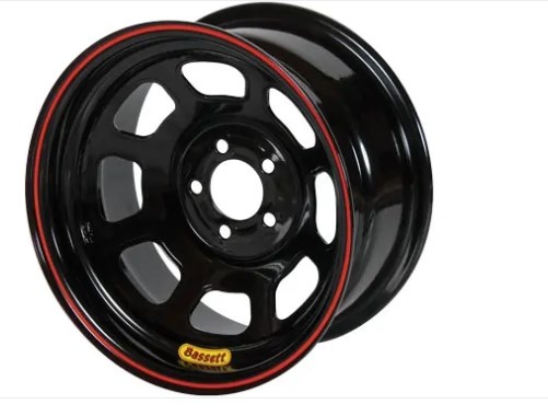 47SF3 14 x 7 in. 3 in. D-Hole Backspace Wheel, Black