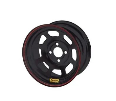 47SP1 14 x 7 in. 1 in. D-Hole Backspace Wheel, Black
