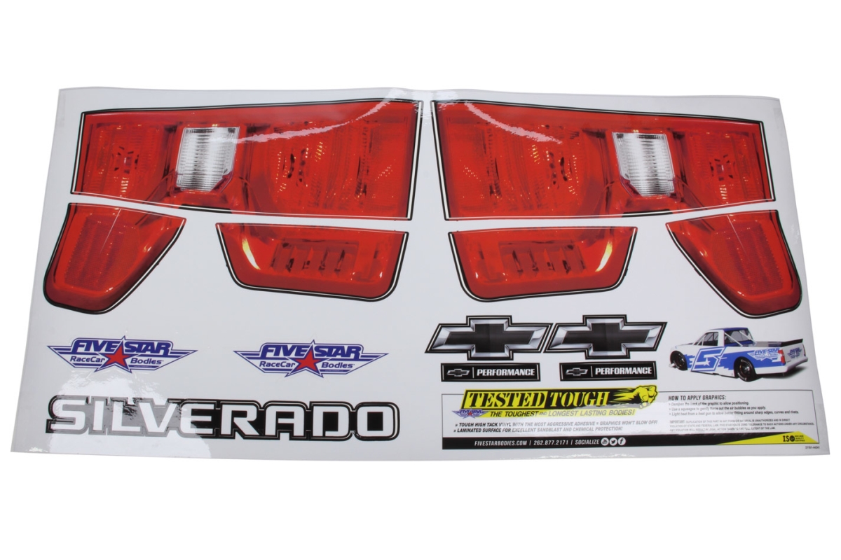 21191-44541 2019 Chevy Silverado Tail ID Graphics Kit