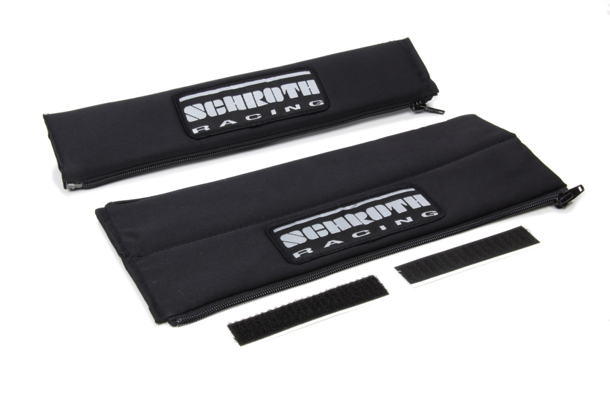 SR09119 2 in. Harness Pads - Black with Silver Patch