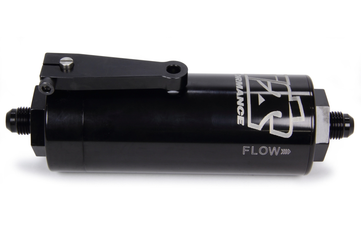 5506 100 Micron 6 AN Fuel Filter with Shut Off - Black