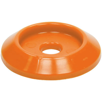 Plastic Body Bolt Washer, Orange - Pack of 10