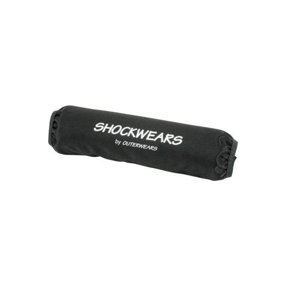 9.25 x 10.5 in. Shockwears Front Shock Cover, Black - Set of 2