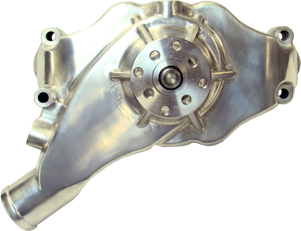 68242 Polished Aluminum Short Water Pump for Big Block Chevy
