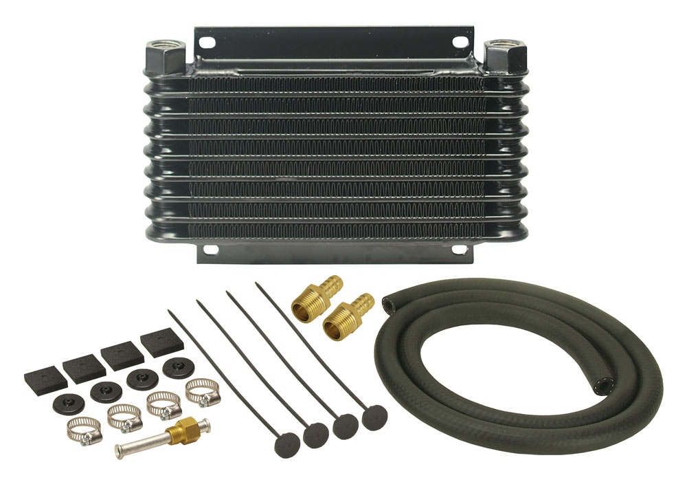 13612 17500 GVW Transmission Oil Cooler, 0.37 in. Barb Fitting