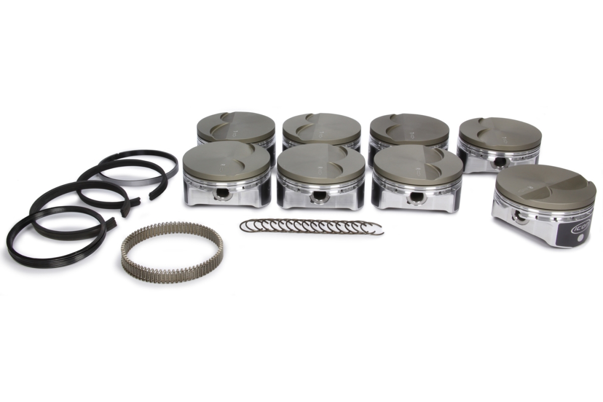 IC531CAKTS.010 Forged Piston & Ring Set for GM LS-Series 6.0 & 6.2L, 4.010 in. Bore
