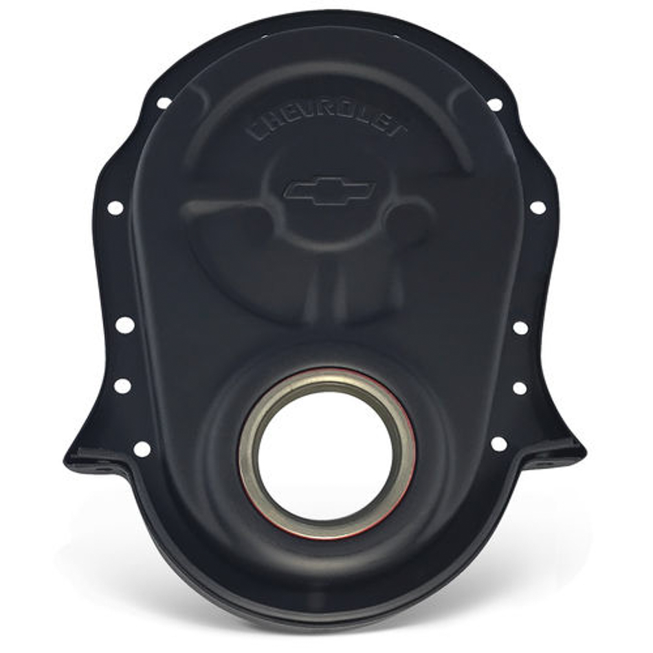 141-219 Black Crinkle Timing Chain Cover for Big Block Chevy
