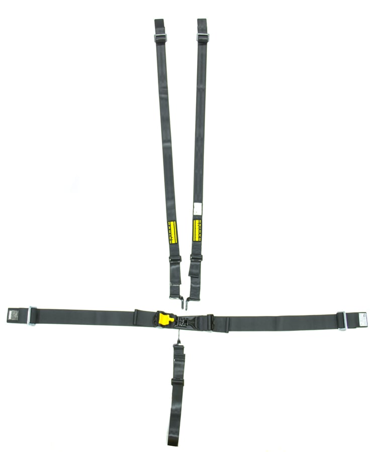 SR76751H Hans 5-Point Latchlink Harness System with Pull Down Right Adjust, Black