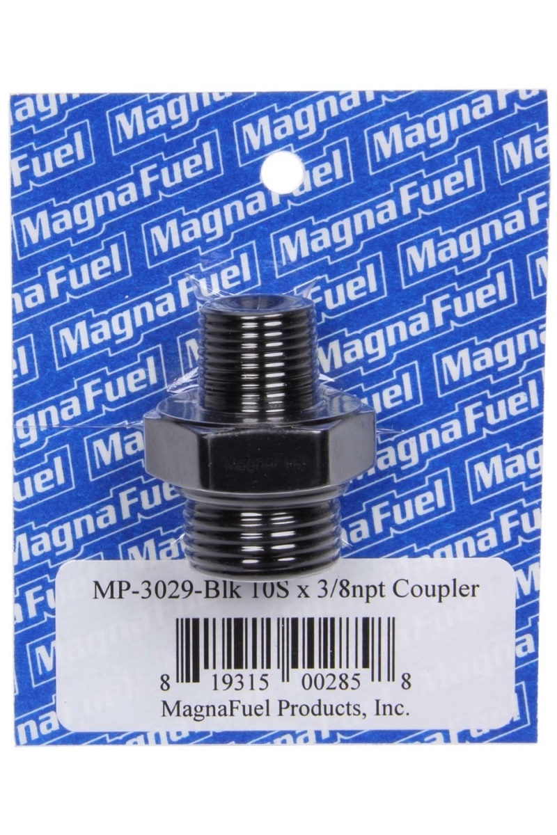 MP-3029-BLK 10 AN x 0.37 NPT Union Couple Fitting - Black