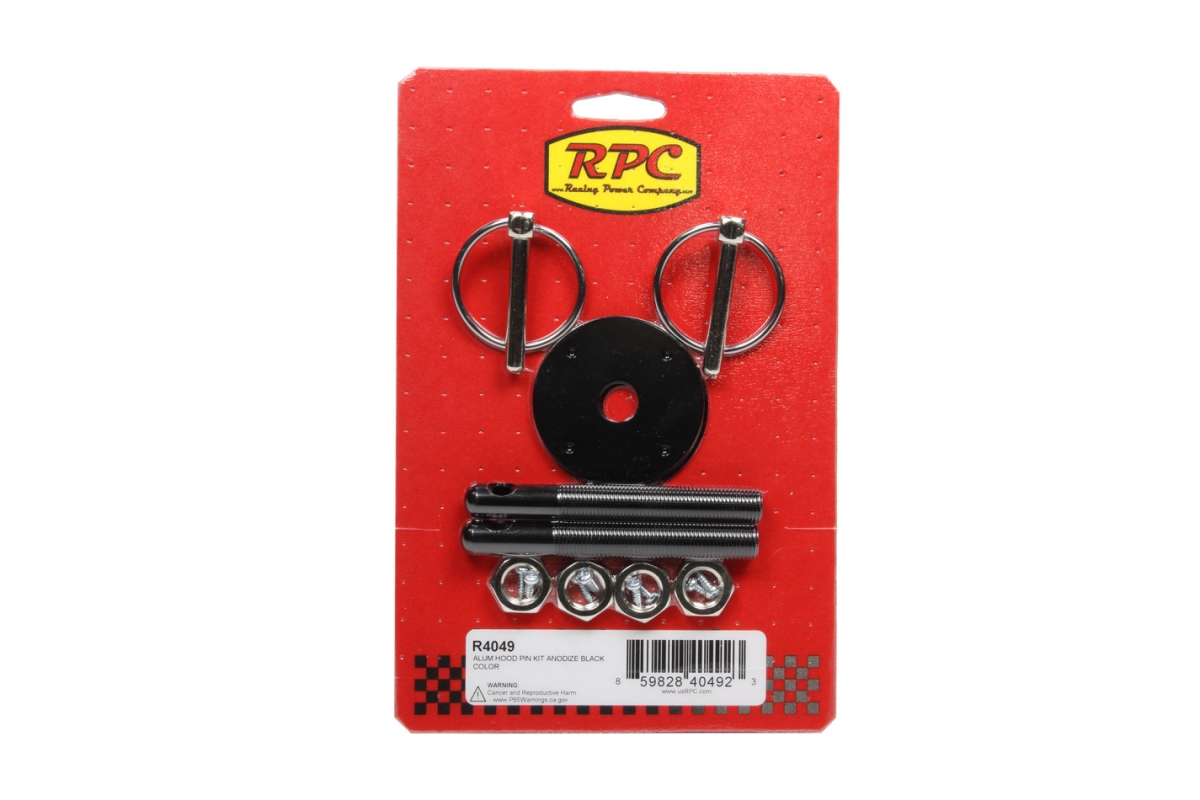 R4049 Aluminum Hood Pin Kit - Black