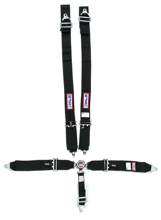 1034101 Black 5-Point Quick Release Camlock Harness System - Individual Wrap, 2 in. Submarine Belt