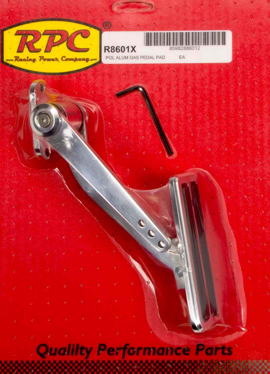 R8601X Polished Aluminum Pad Gas Pedal