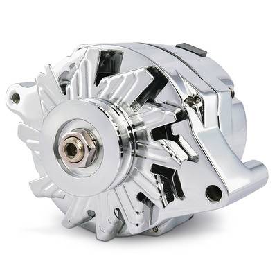 66445.1F 105A Ford Alternator 1 Wire - Chrome
