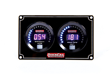 67-2001 2 Gauge Digital Panel - Oil Pressure & Water Temperature -  QUICKCAR RACING PRODUCTS, QRP67-2001