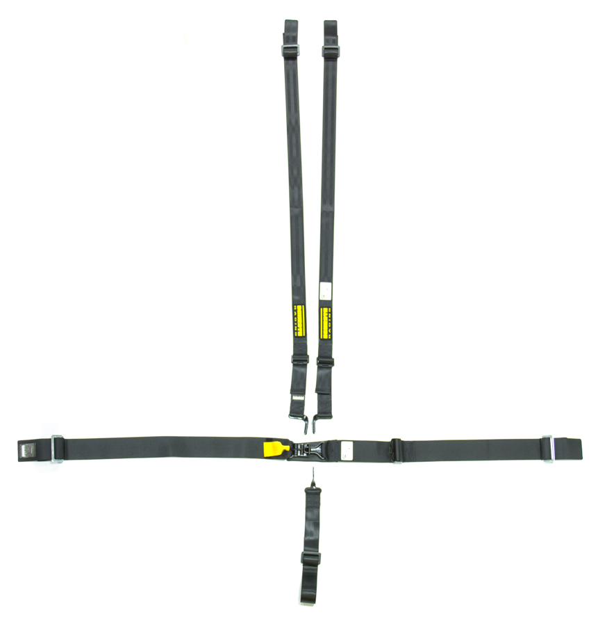 SR71050H Hans 5-Point Latchlink Harness System with Pull Up Adjust, Black