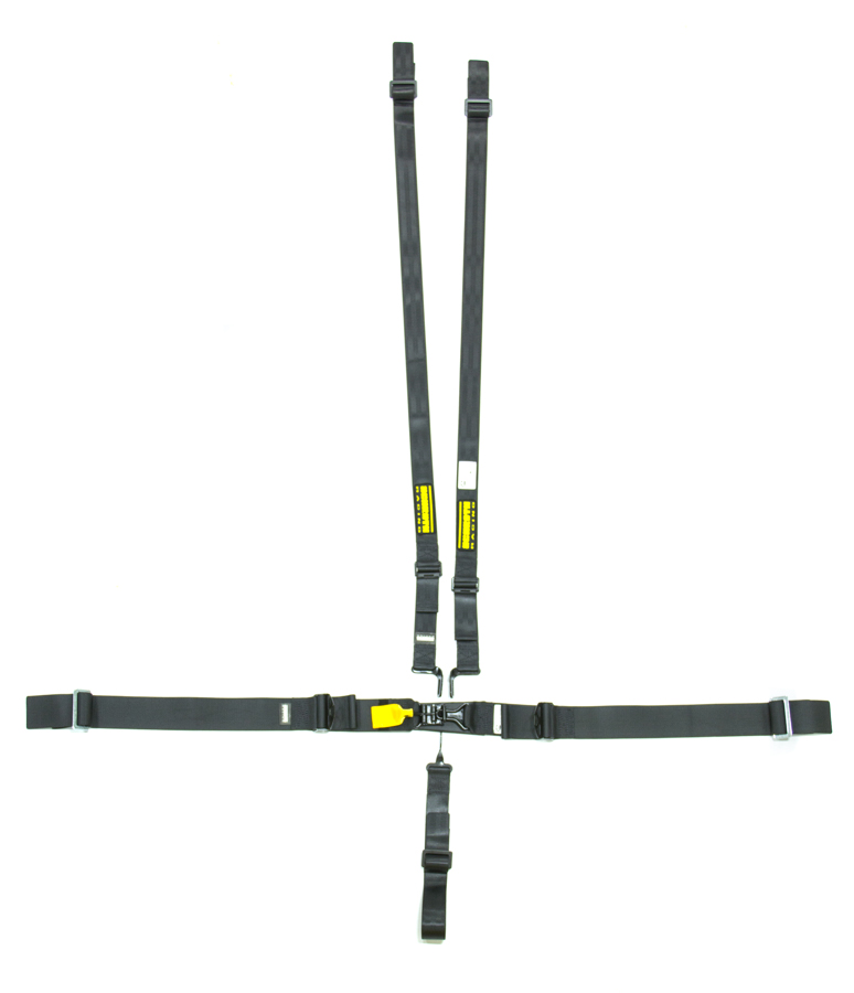 SR71750H Hans 5-Point Latchlink Harness System with Pull Up Left Adjust, Black