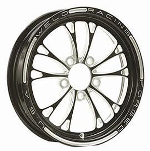 84B-15202 15 x 3.5 in. V-Series Front Drag Wheel, Black
