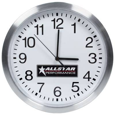99968 12 in. Brushed Aluminum Ring Wall Clock