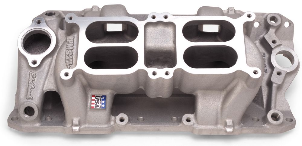 7525 Dual Quad Air Gap Intake Manifold for Small Block Chevy -  Strike3, ST3607196