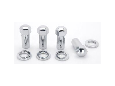 601-1414 0.43 in. Right Hand Chrome Lug Nut, Pack of 4