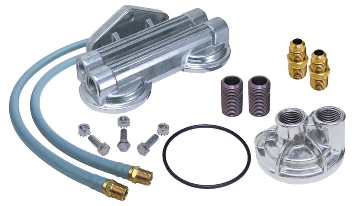1220 Dual Oil Filter Relocation Kit for Buick, Cadillac & Pontiac V8