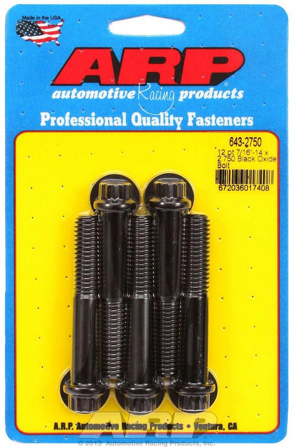 643-2750 0.43-14 x 2.750 in. Bolt Kit, 12 Point