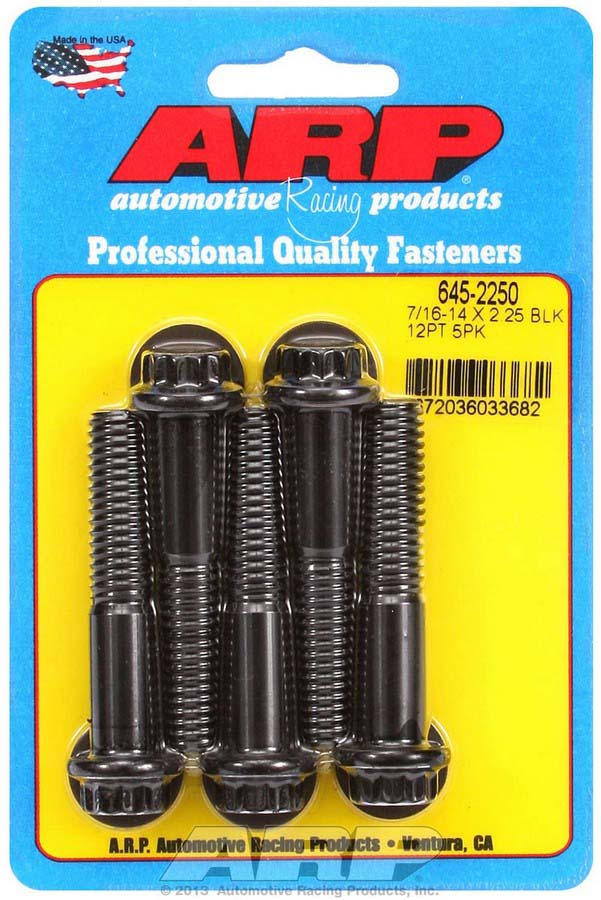 645-2250 0.43-14 x 2.250 in. Bolt Kit, 12 Point