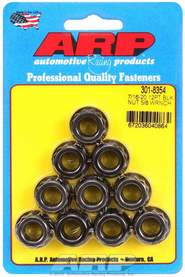 301-8354 0.43-20 in. 12 Point Nuts - Pack of 10