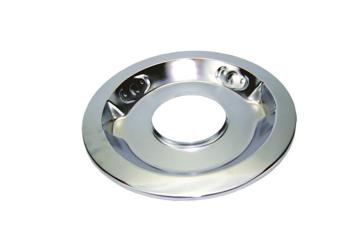 7112B 14 in. Chrome Round Air Cleaner Drop Bottom Base