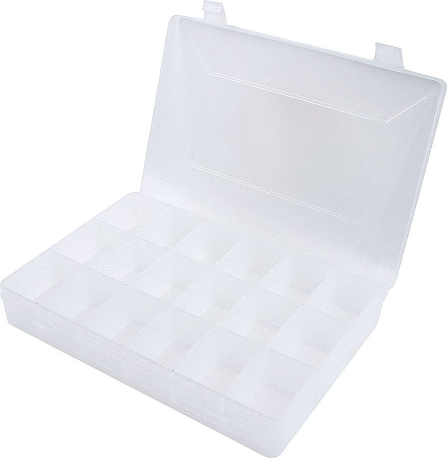 14361 18 Compartment Plastic Storage Case - 11 x 7 x 1.75 in.