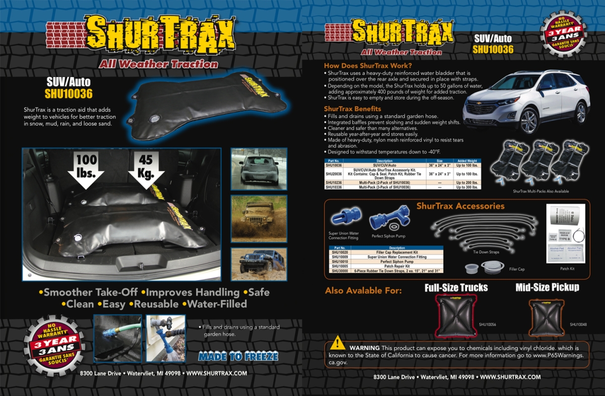 101 SUV & Auto Sell Sheet