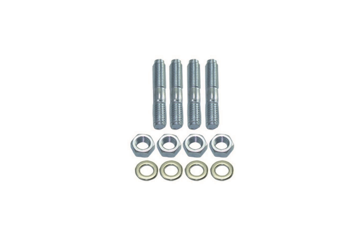 9127 1.37 in. White Zinc Carburetor Stud Kit - 4 Piece