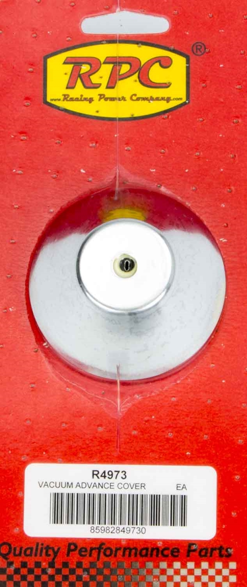R4973 Steel Adhesive Mount Vacuum Advance Cover - Chrome