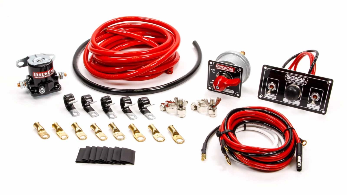 50-832 Premium 4 Gauge Wiring Kit with 50-820 Panel - Black